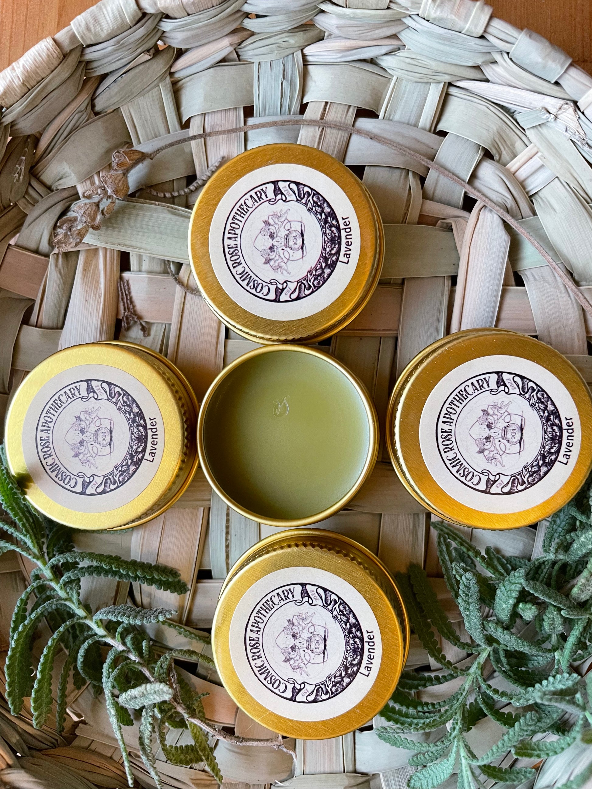 .5 oz lavender lip balm by Cosmic Rose Apothecary